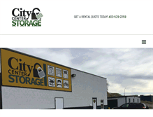 Tablet Screenshot of citycenterstorage.ca